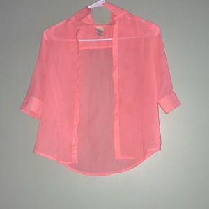 New Pink FADED GLORY button-up shirt Medium